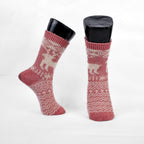 HEXXED Nordelle Reindeer Winter Crew Socks (Pack of 4)