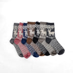 HEXXED Nordelle Reindeer Winter Crew Socks (Pack of 4)