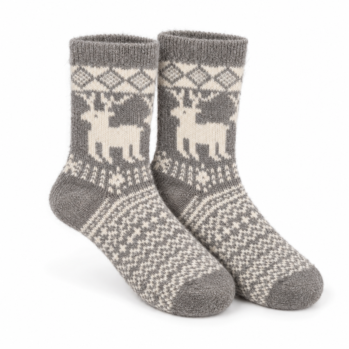 HEXXED Nordelle Reindeer Winter Crew Socks (Pack of 4)