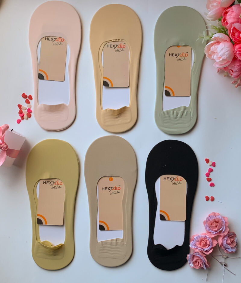 Women’s Dry fit Secret Length Non-skid Boat Socks Set of 12 B7-3