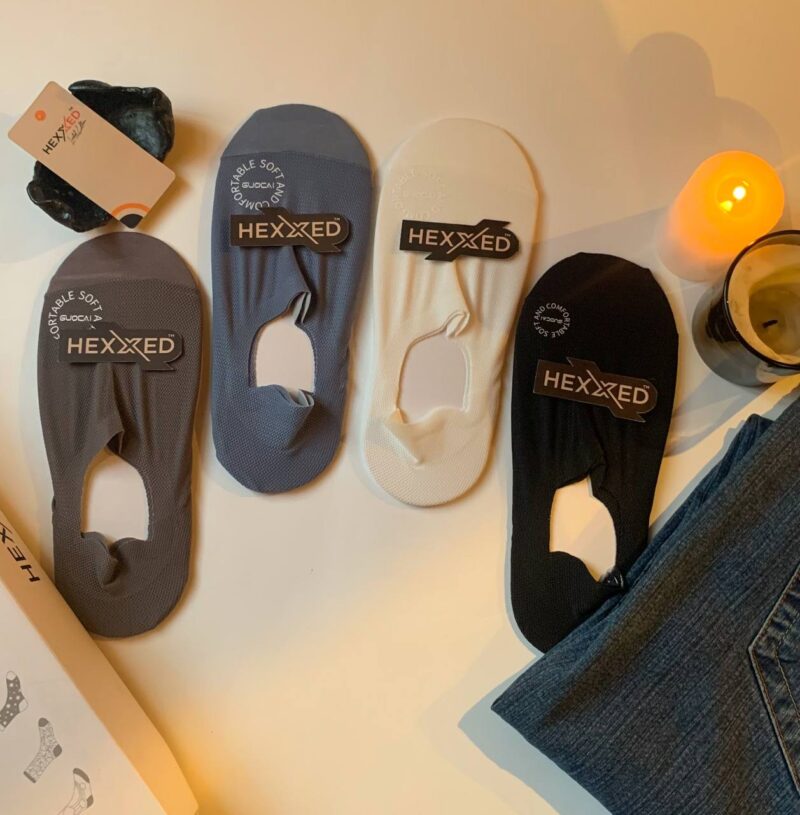 Men’s Dry fit Secret Length Non-skid Boat Socks Set of 12 B7-8