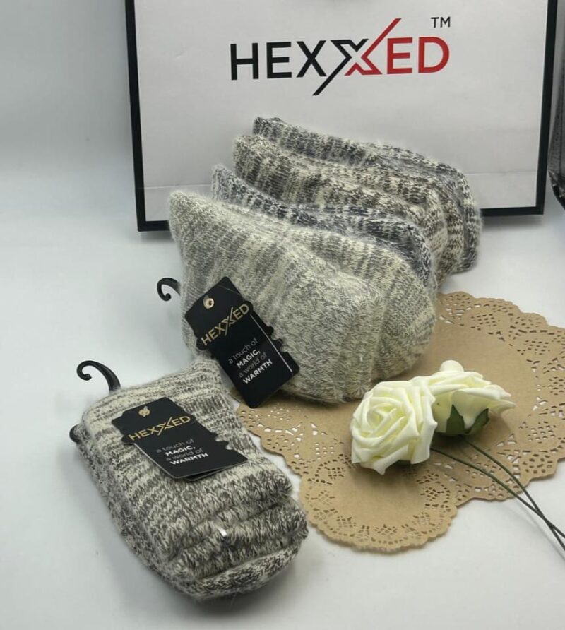 HEXXED Unisex Thermal Pair: Nordic Snowdrift Socks (E6-2)